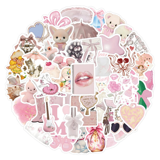 Pack 60 Stickers Coquette